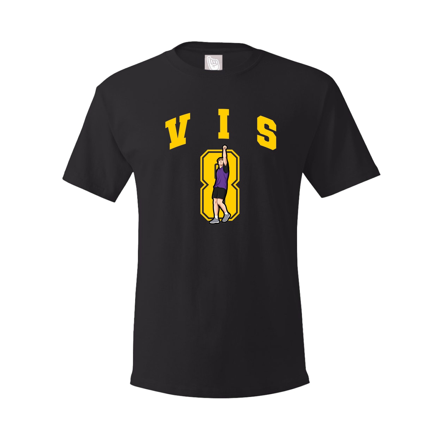 Youth Tee — Number in Black