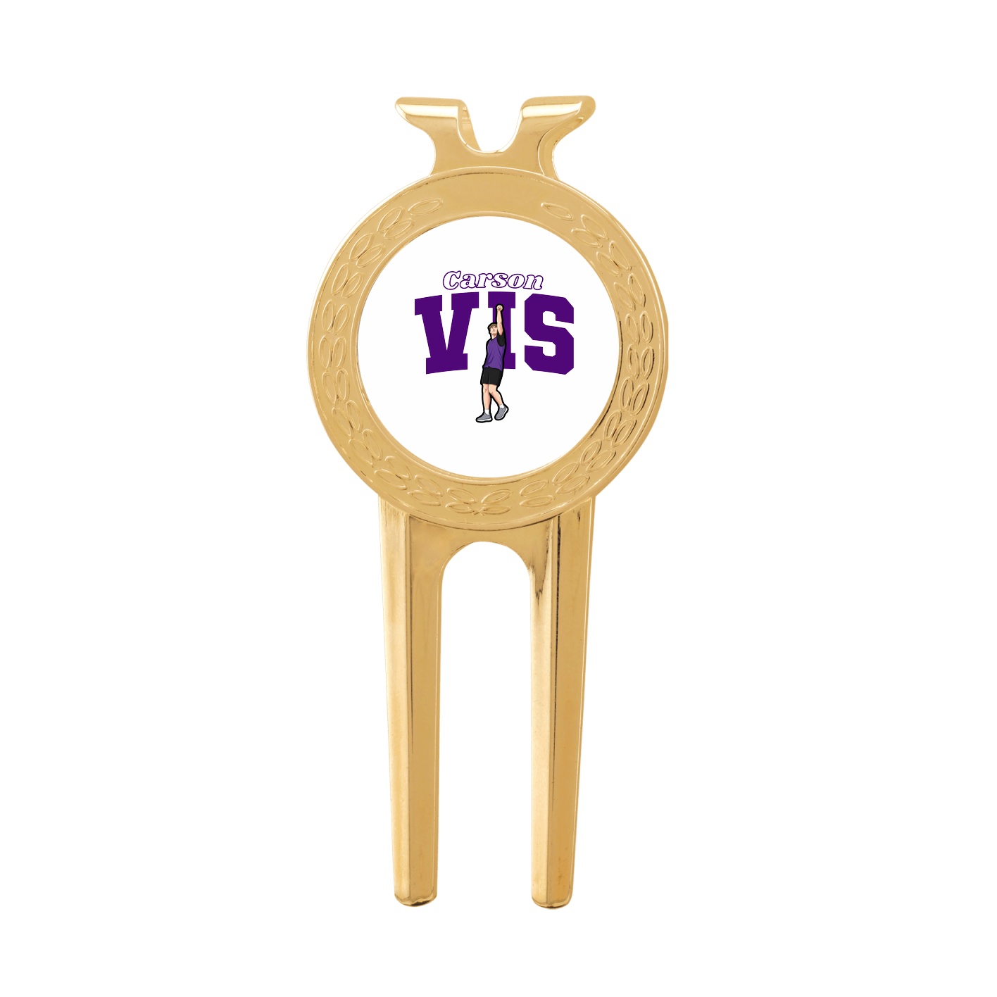 Divot Tool with Ball Marker — Name Arch in Classic