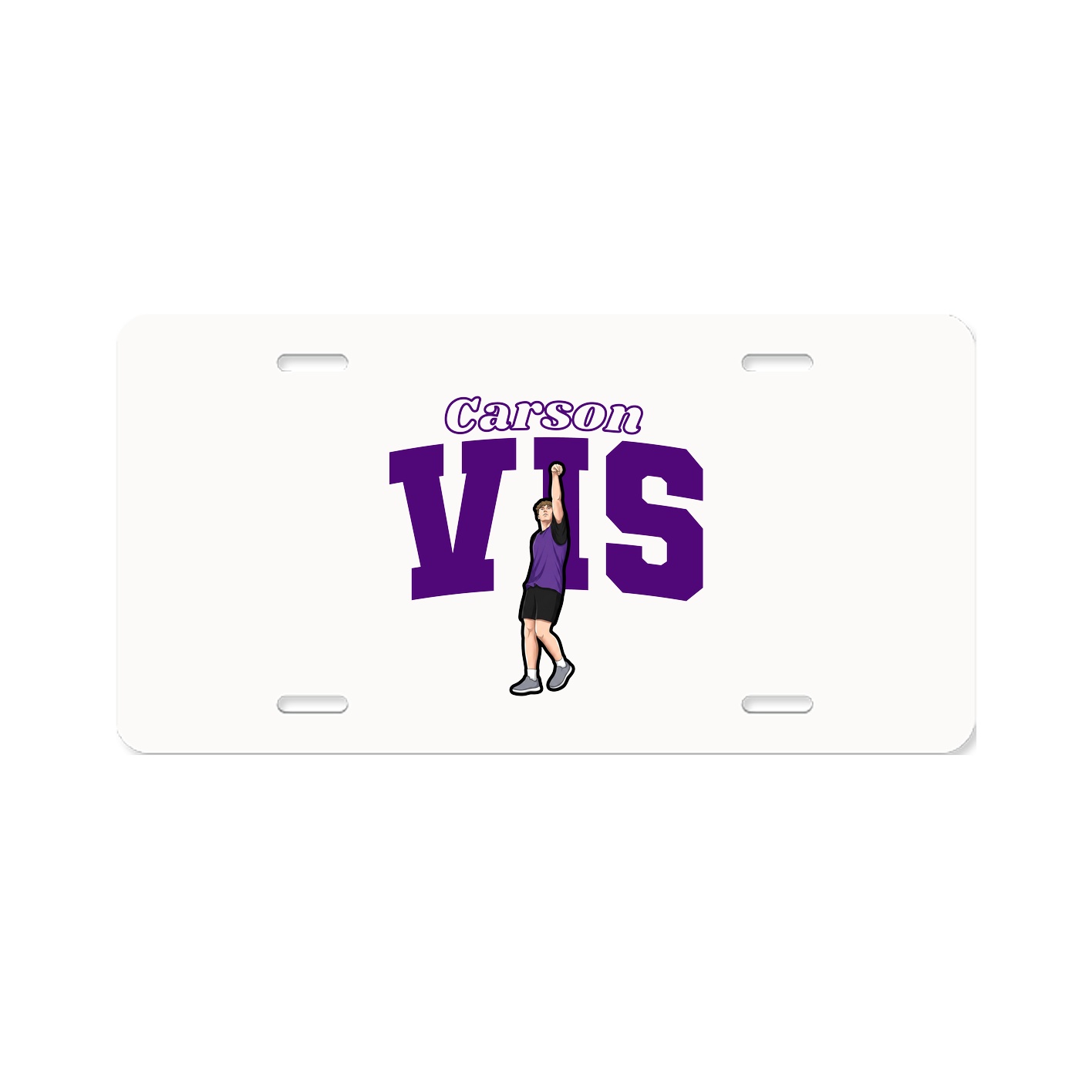 License Plate — Name Arch in Classic
