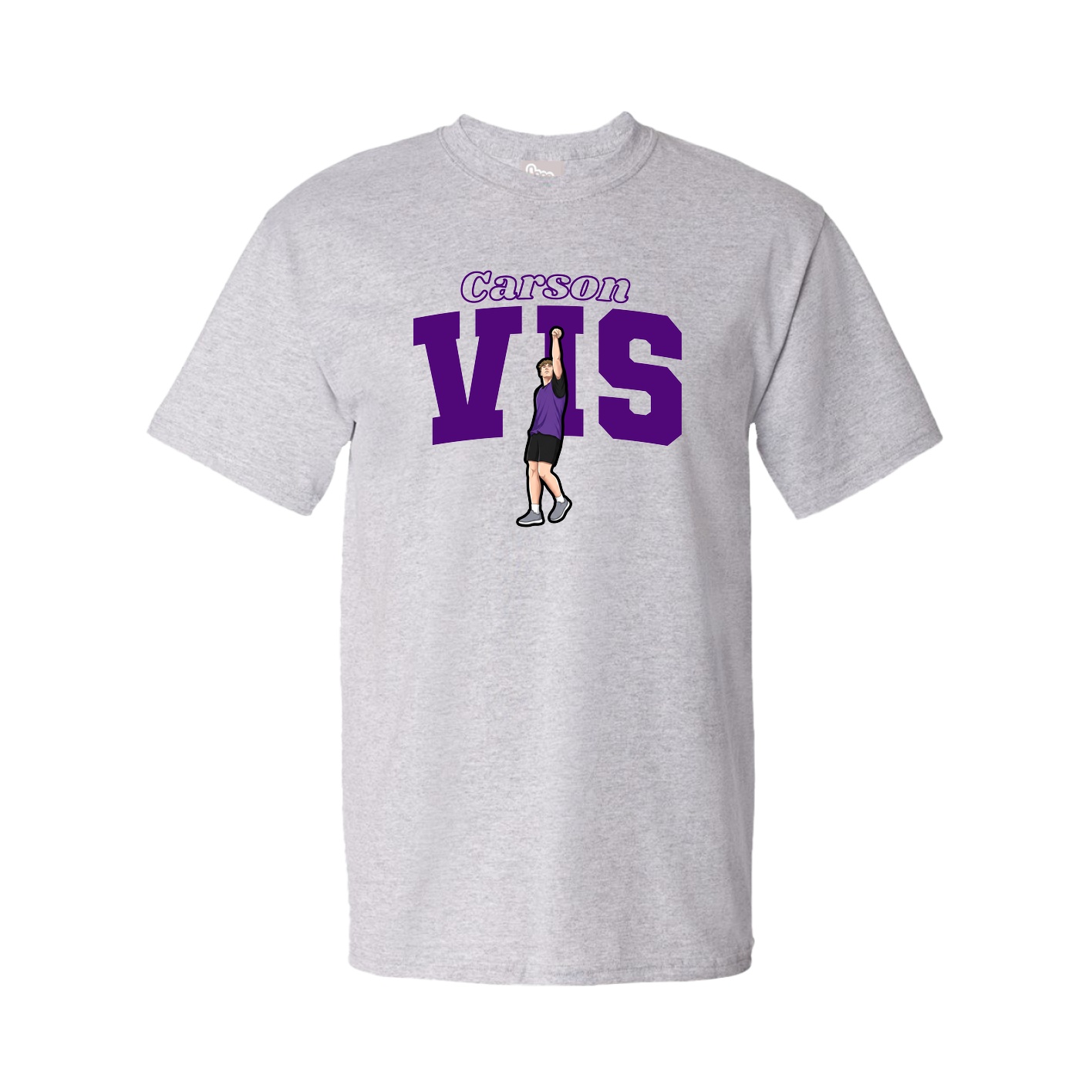 Tee — Name Arch in Grey