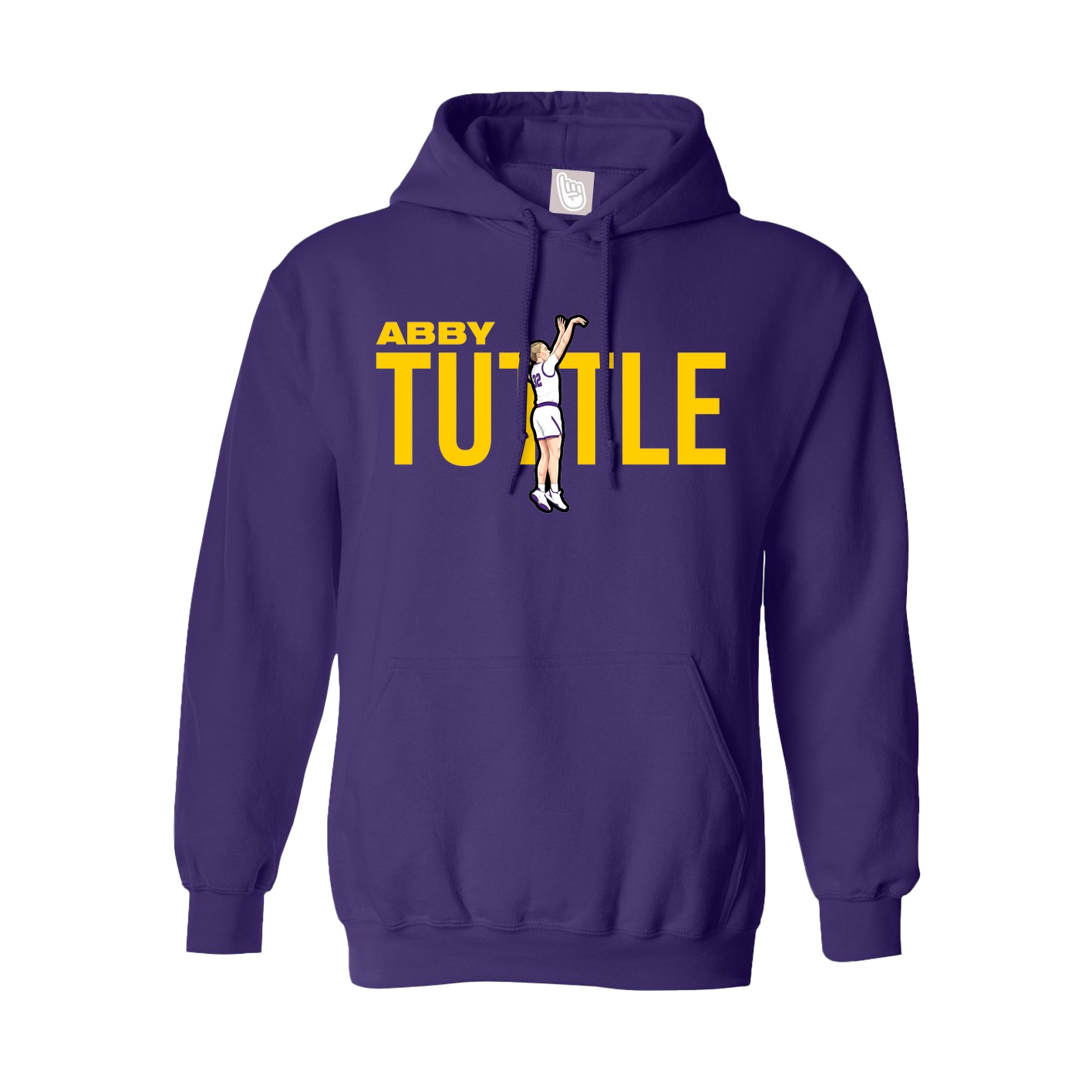 Hoodie — Player Name in Purple