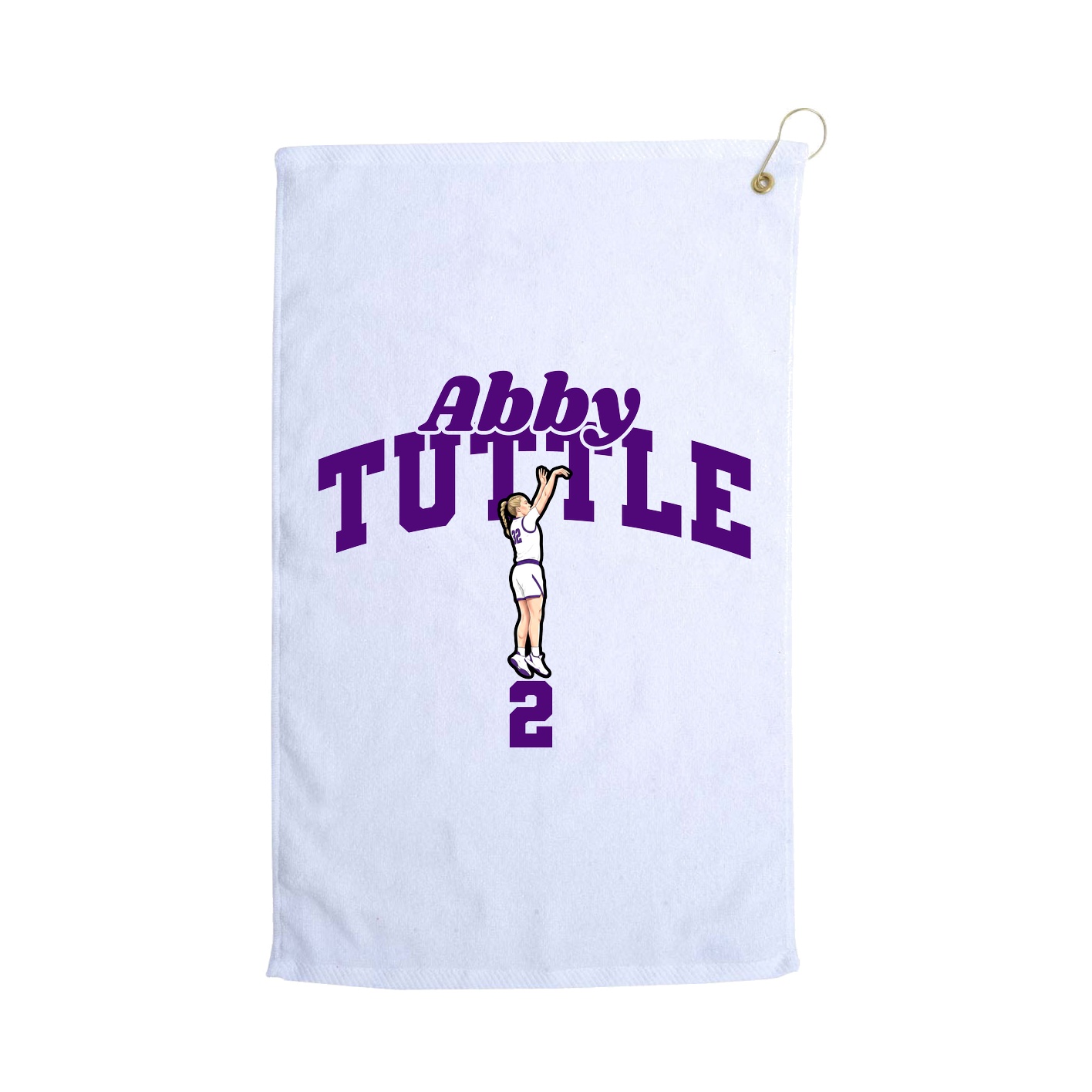 Golf Towel — Signature Arch in White
