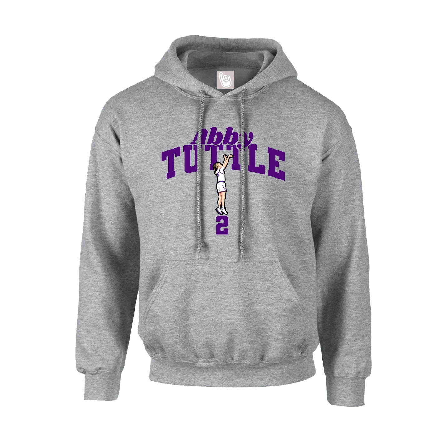 Youth Hoodie — Signature Arch in Grey