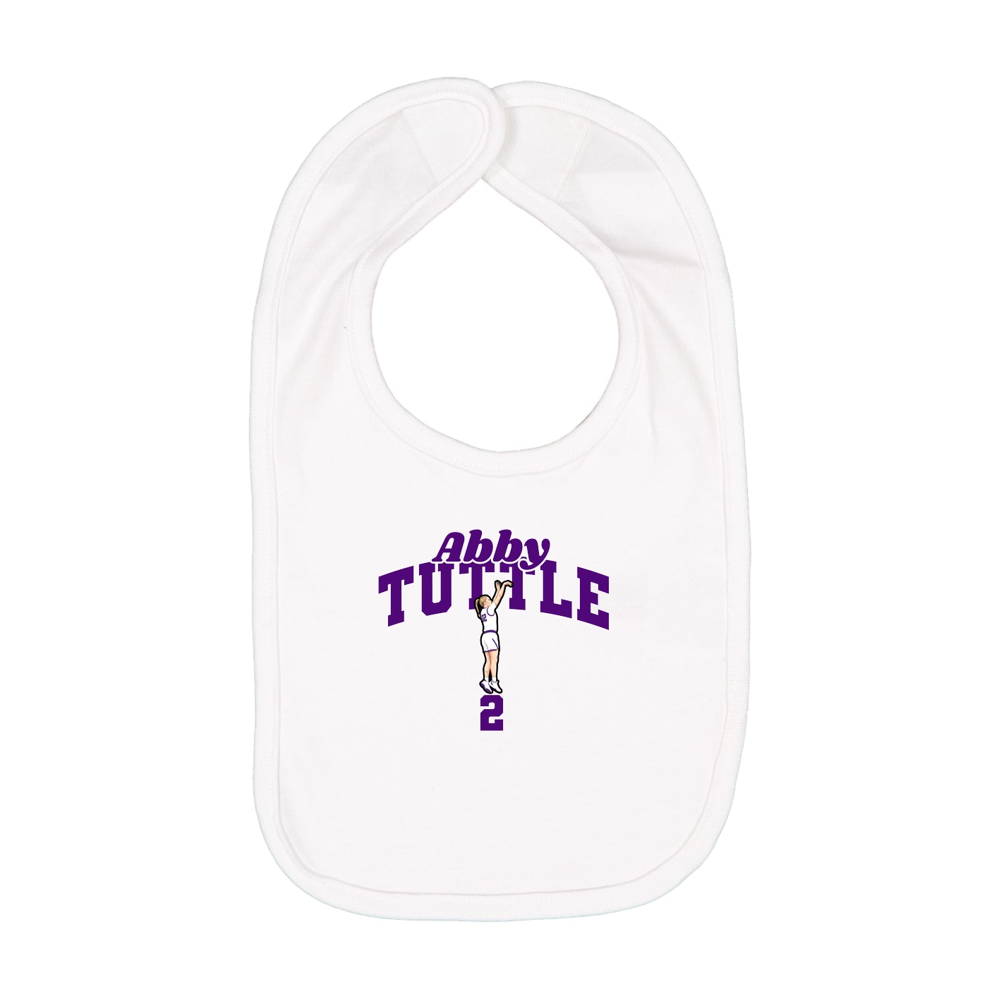 Infant Bib — Signature Arch in White