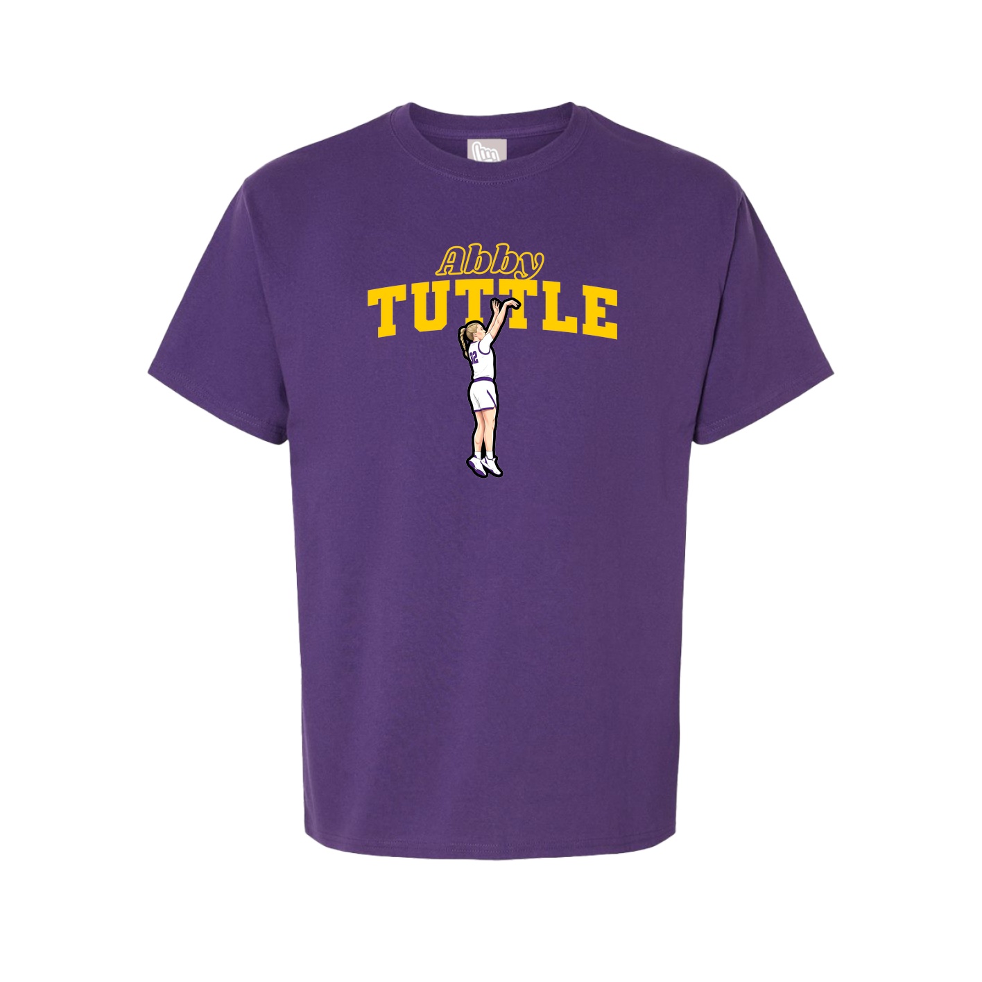 Youth Tee — Name Arch in Purple