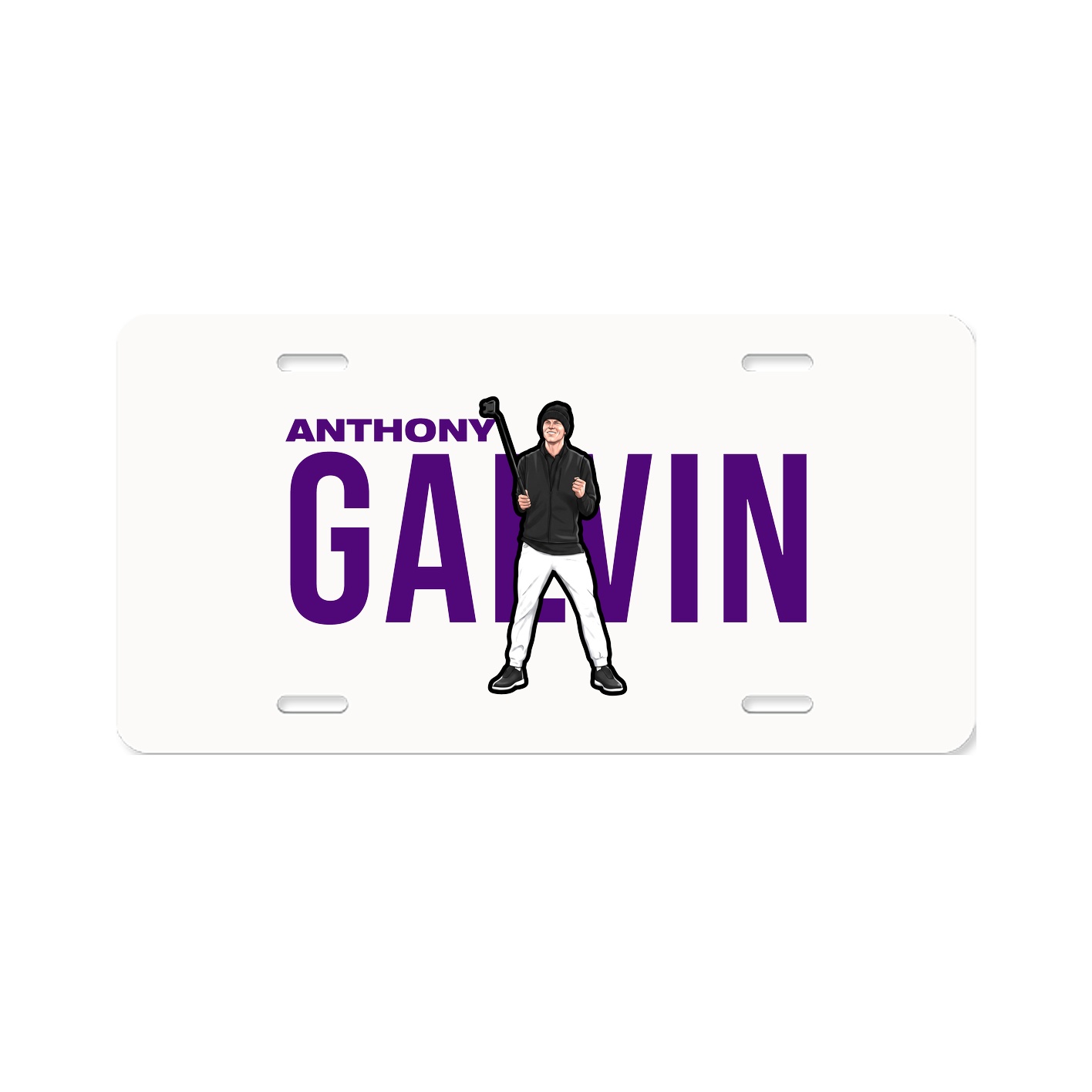 License Plate — Player Name in Classic