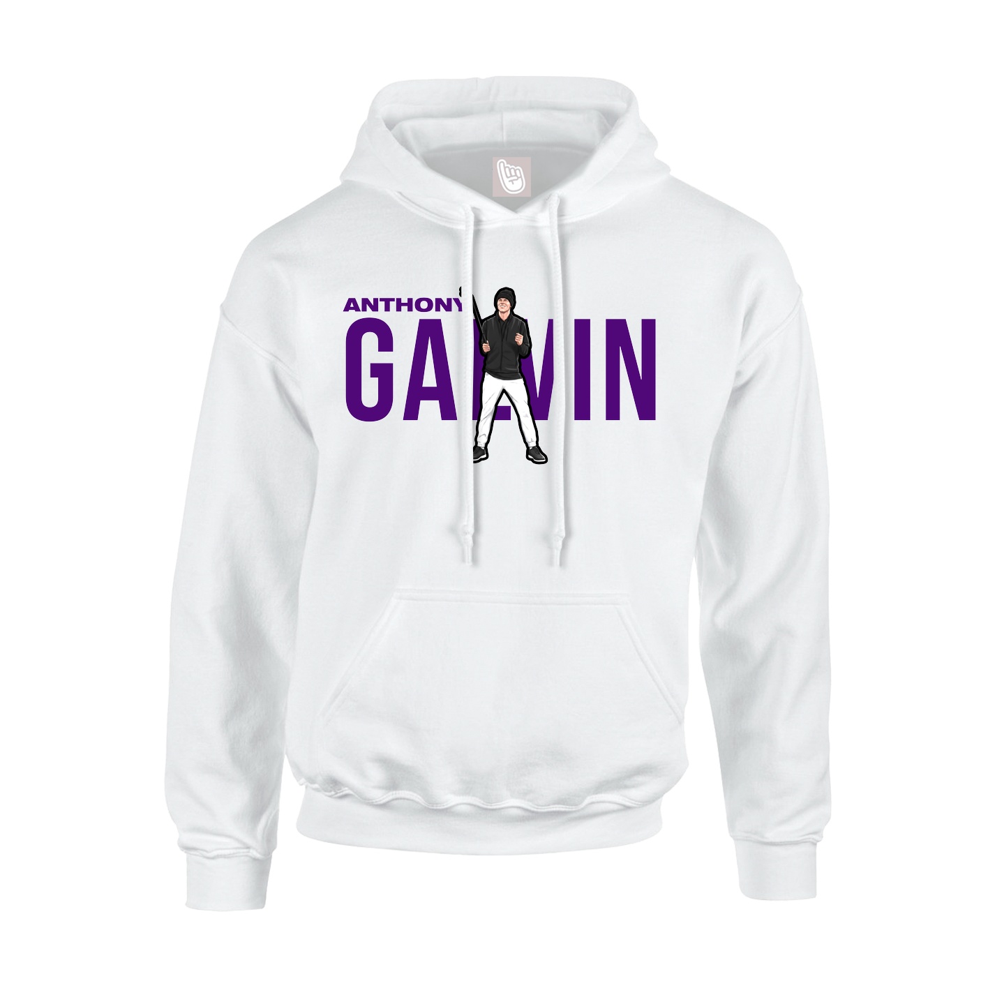 Hoodie — Player Name in White