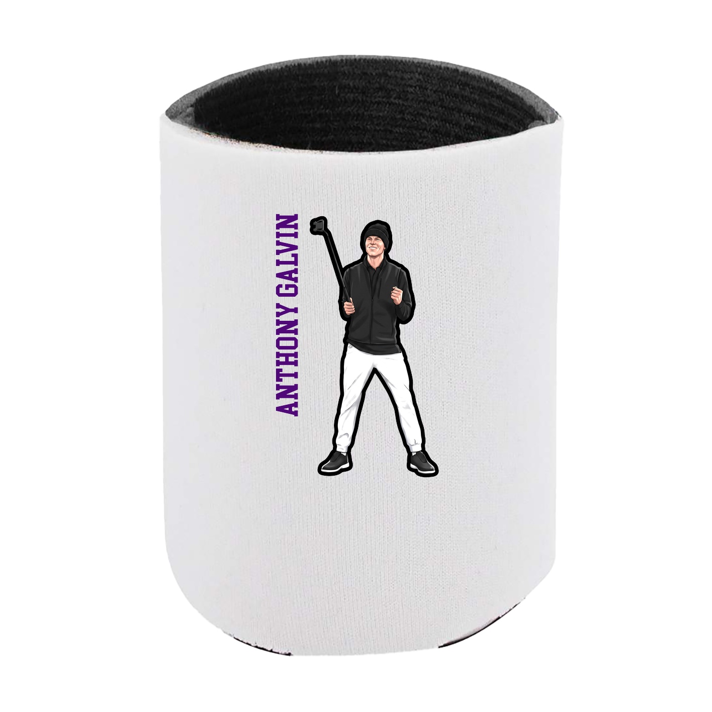 Can Holder — Name Vertical in White