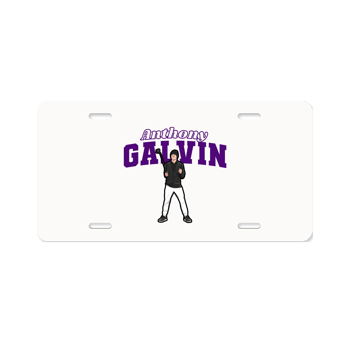 License Plate — Name Arch in Classic