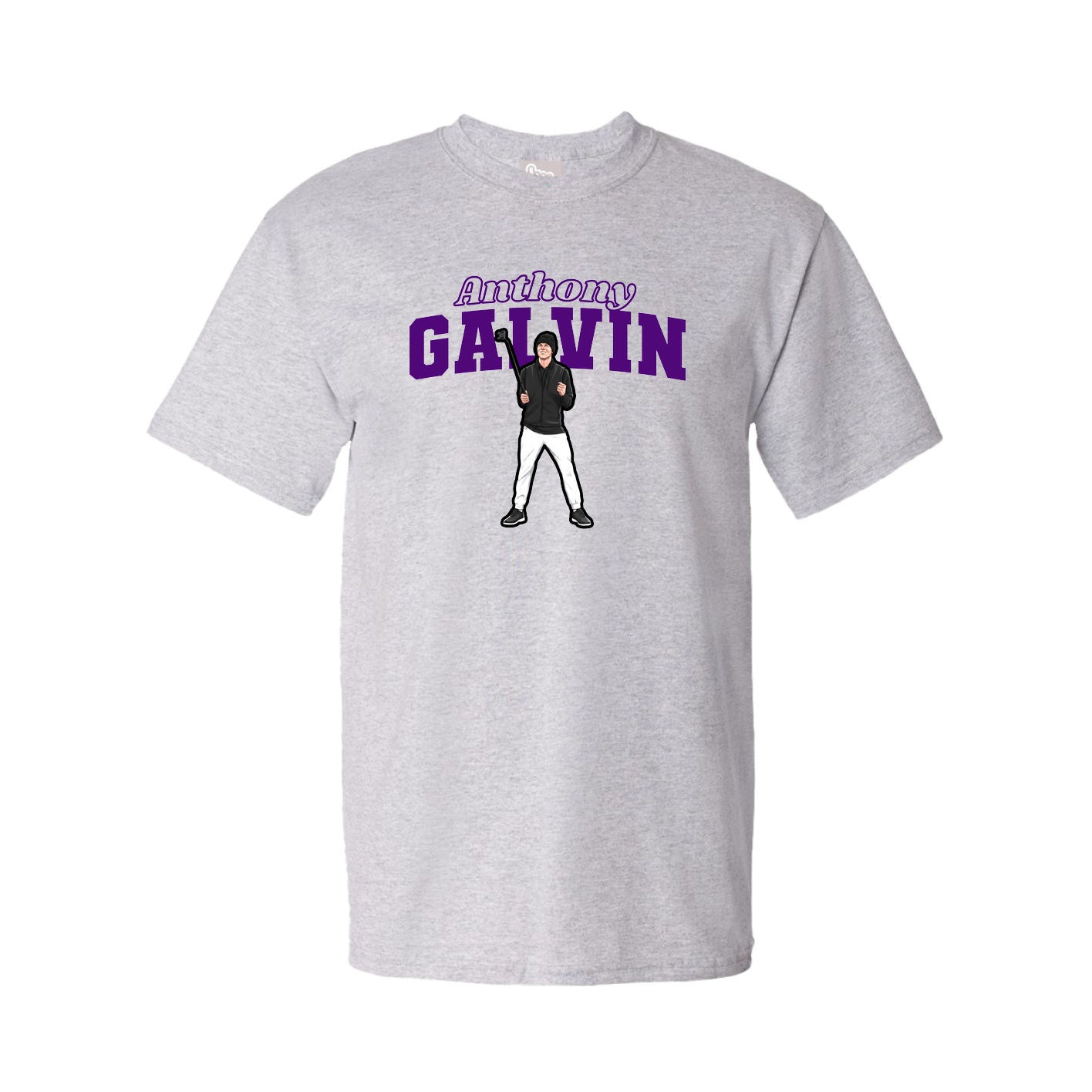 Tee — Name Arch in Grey