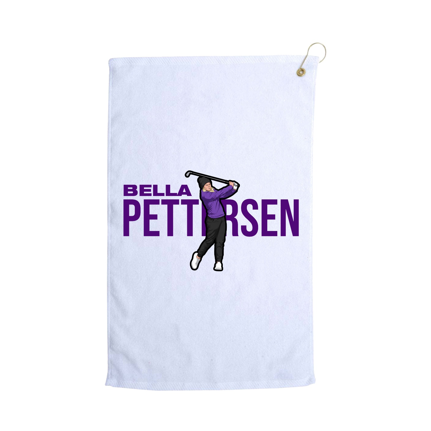 Golf Towel — Player Name in White