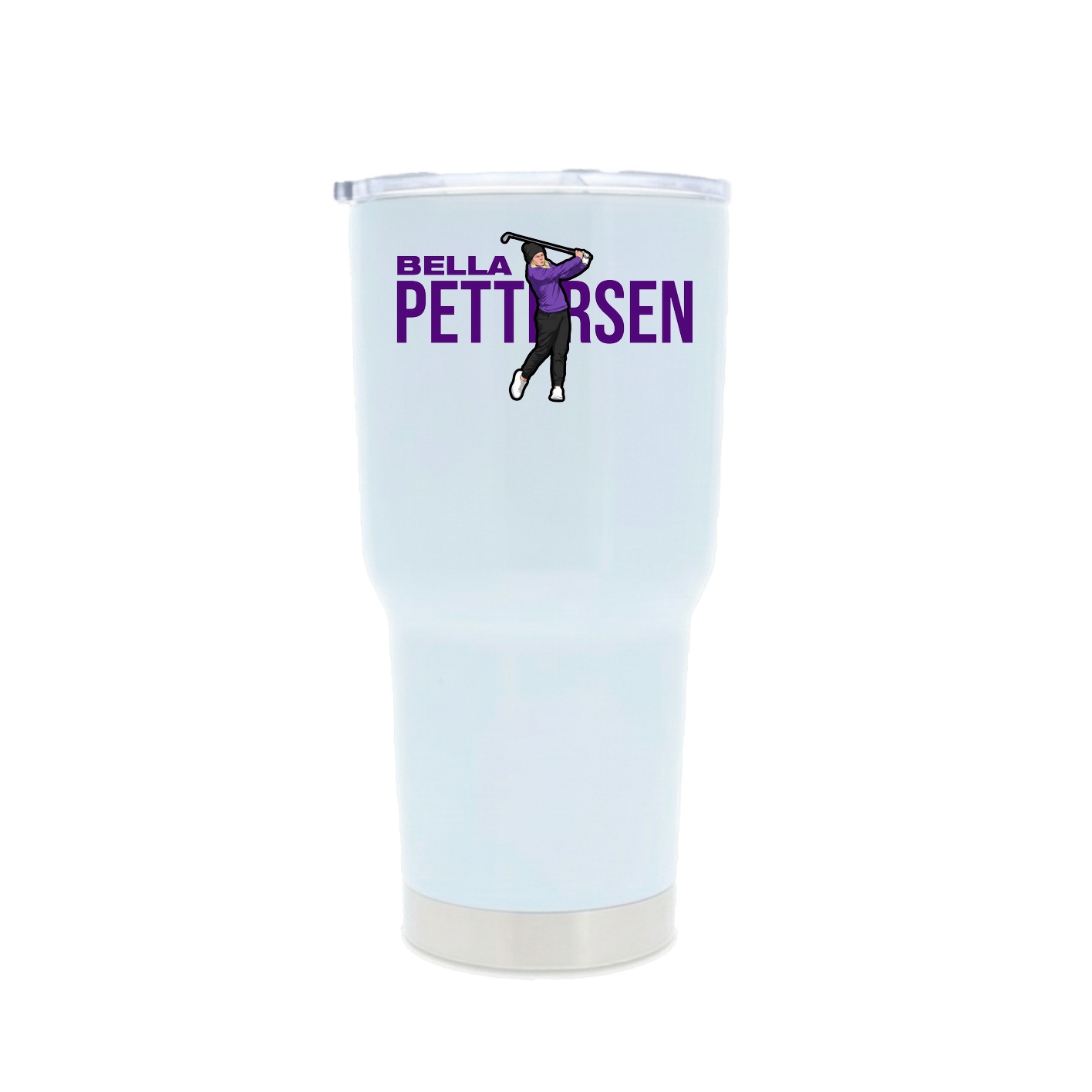 30oz Stainless Steel Tumbler — Player Name in White