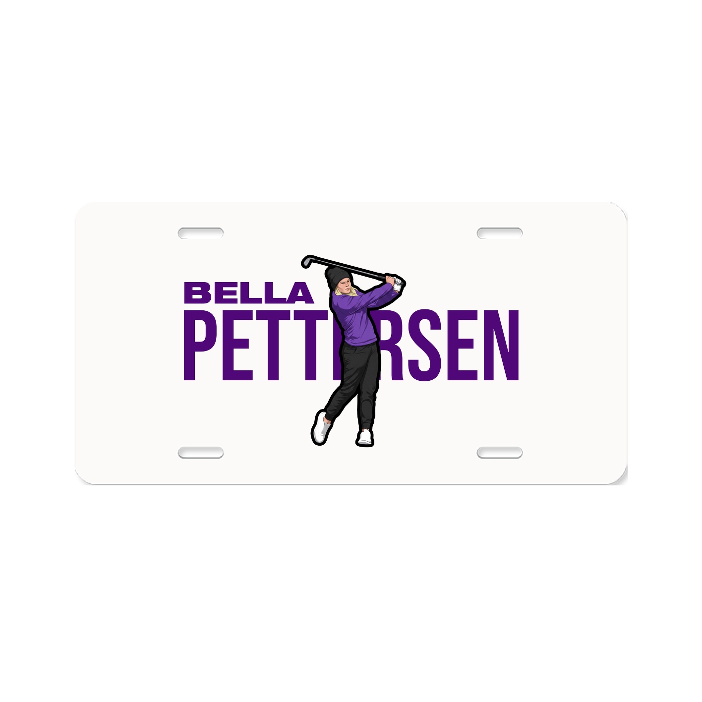 License Plate — Player Name in Classic