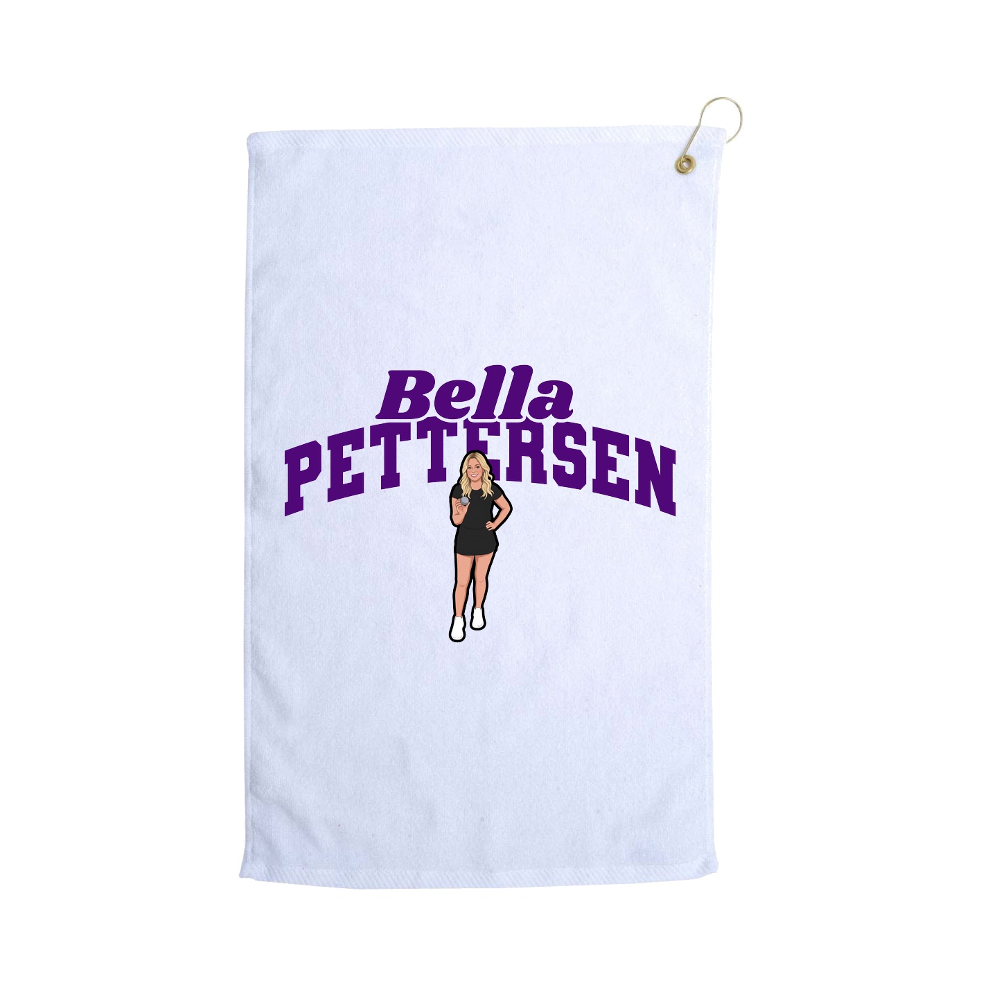 Golf Towel — Signature Arch in White