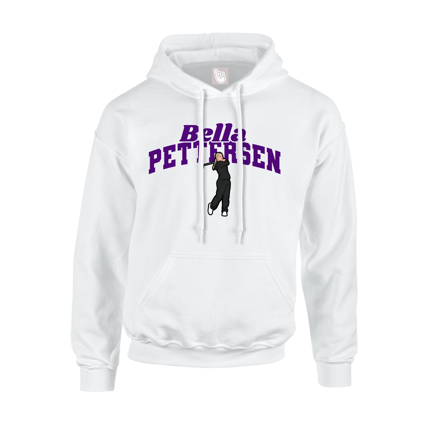 Youth Hoodie — Signature Arch in White