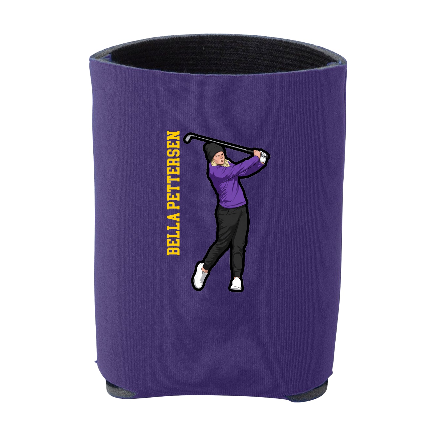 Can Holder — Name Vertical in Purple