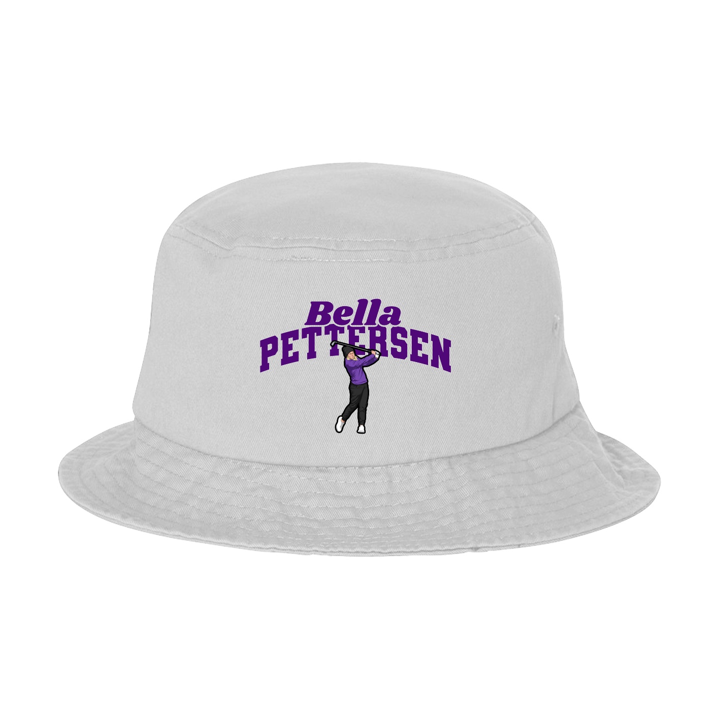 Bucket Cap — Signature Arch in White