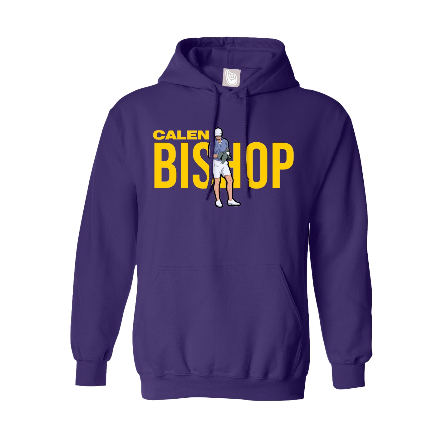 Youth Hoodie — Player Name in Purple