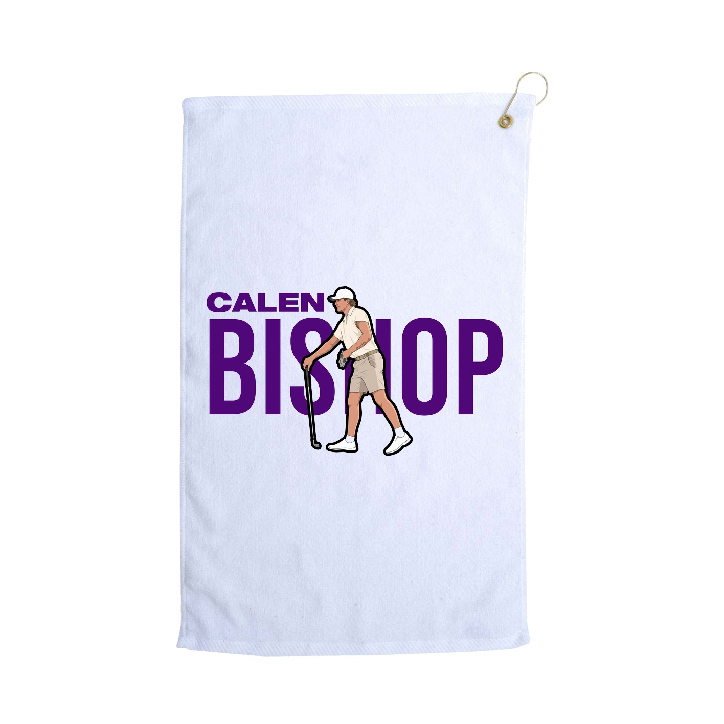 Golf Towel — Player Name in White
