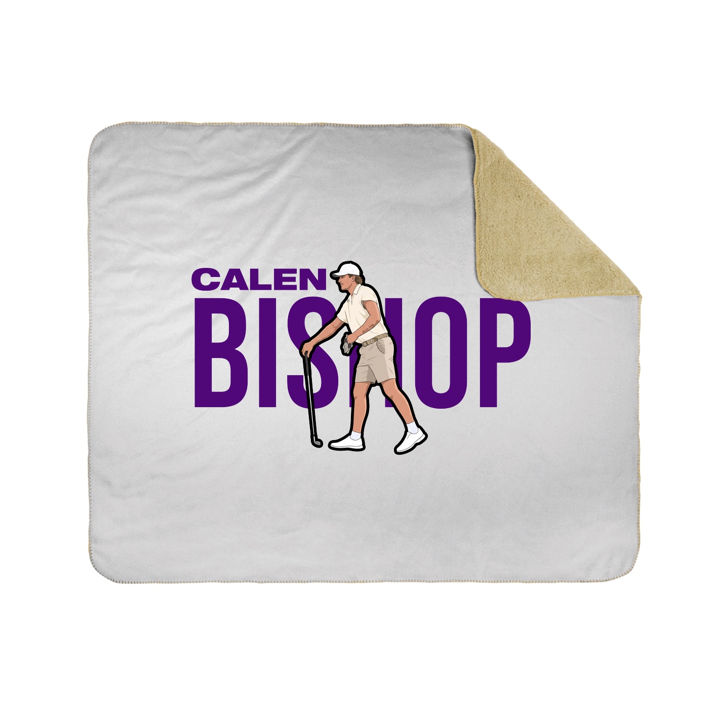 Throw Blanket — Player Name in White