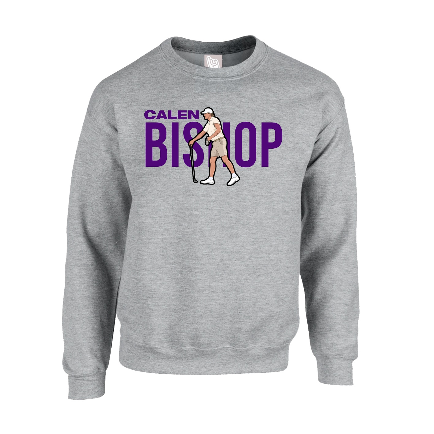 Fleece Crew — Player Name in Grey