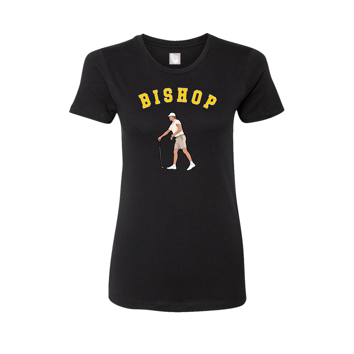 Fitted Women's Tee — Shirsey Arch in Black