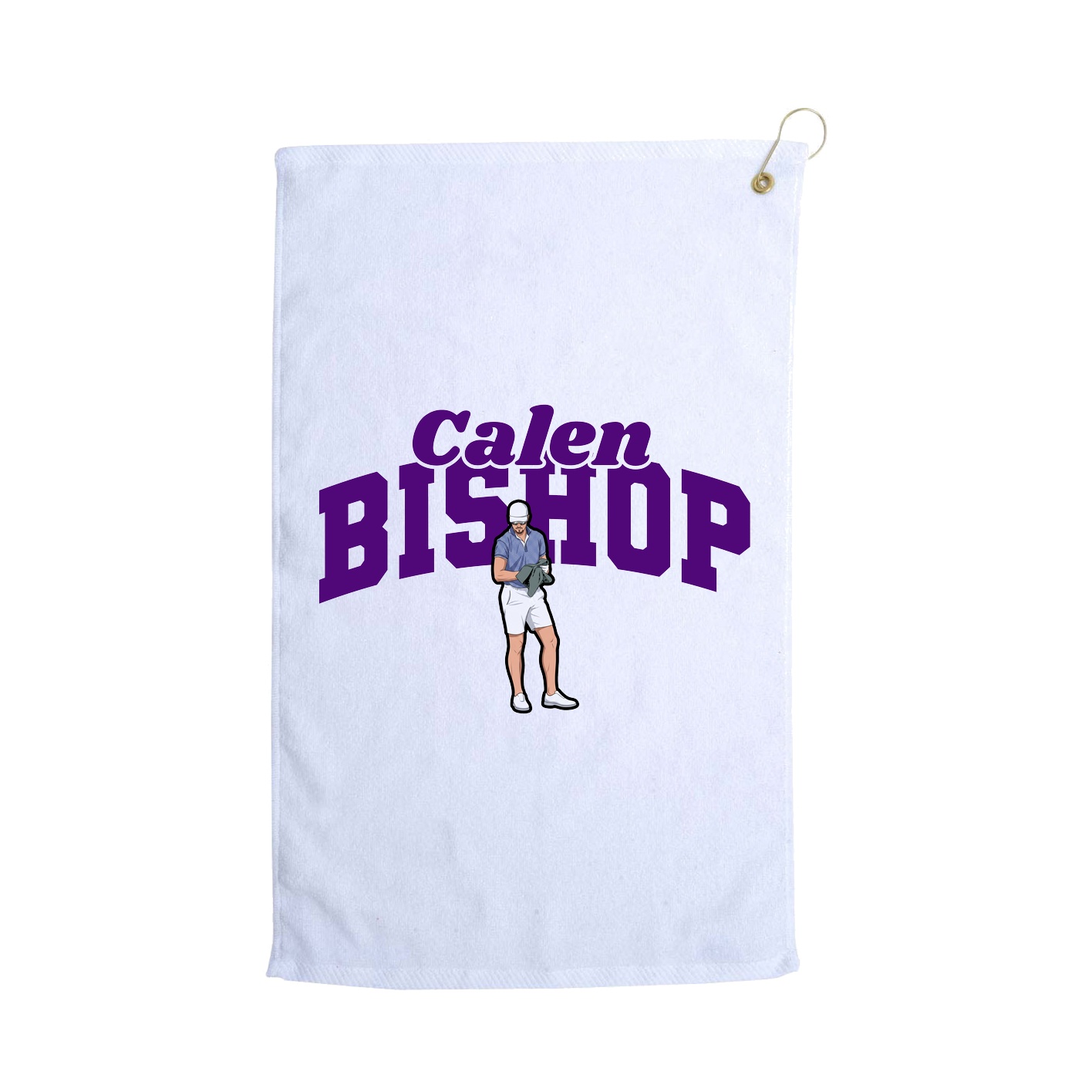 Golf Towel — Signature Arch in White