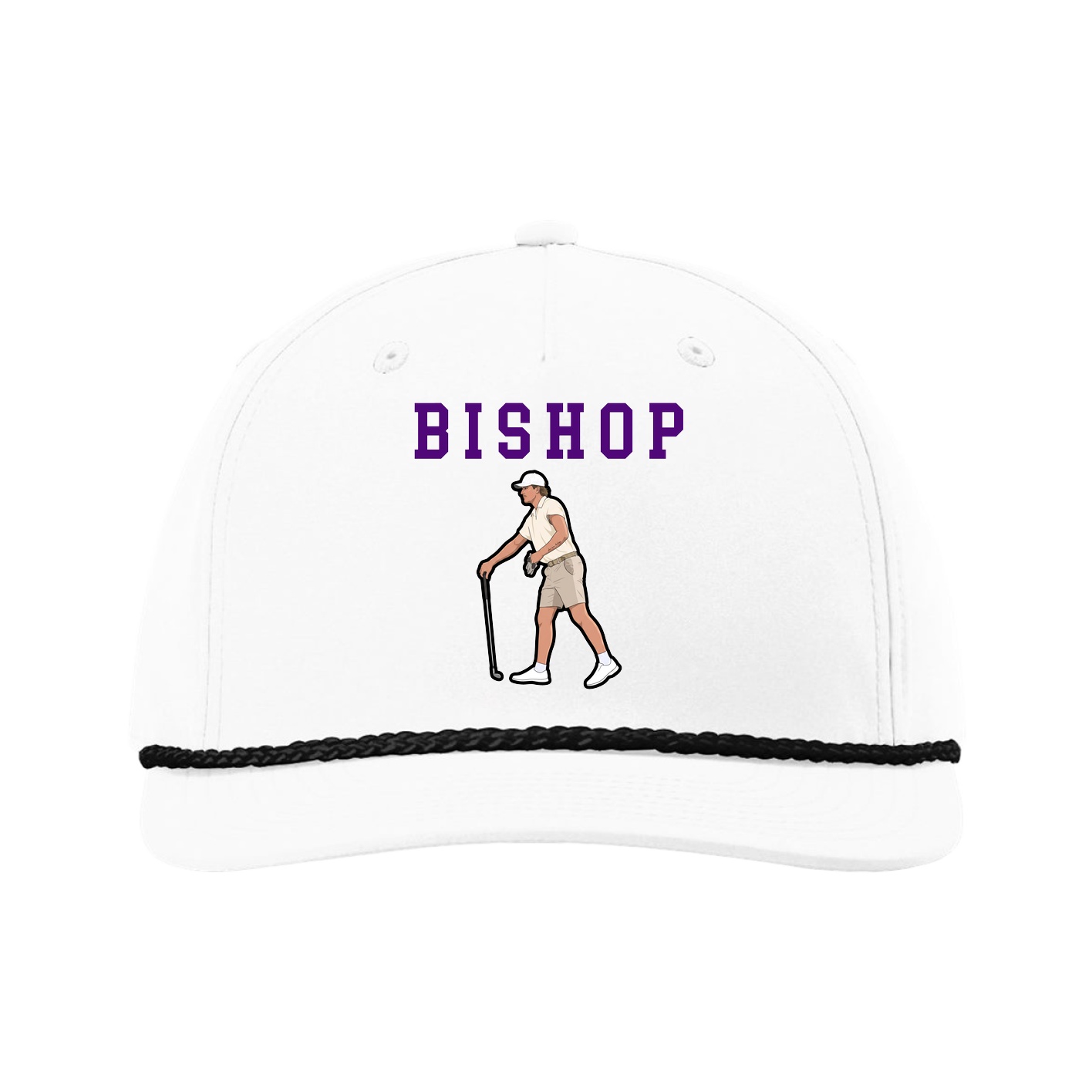 Five-Panel Classic Rope Cap — Shirsey in White
