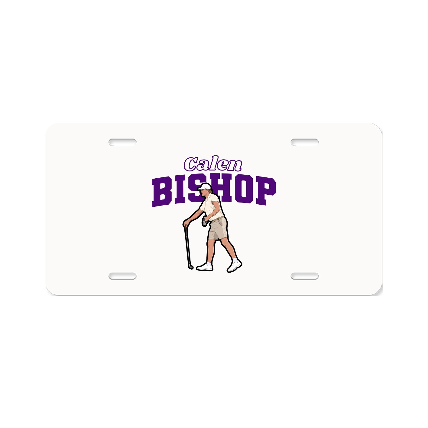 License Plate — Name Arch in Classic