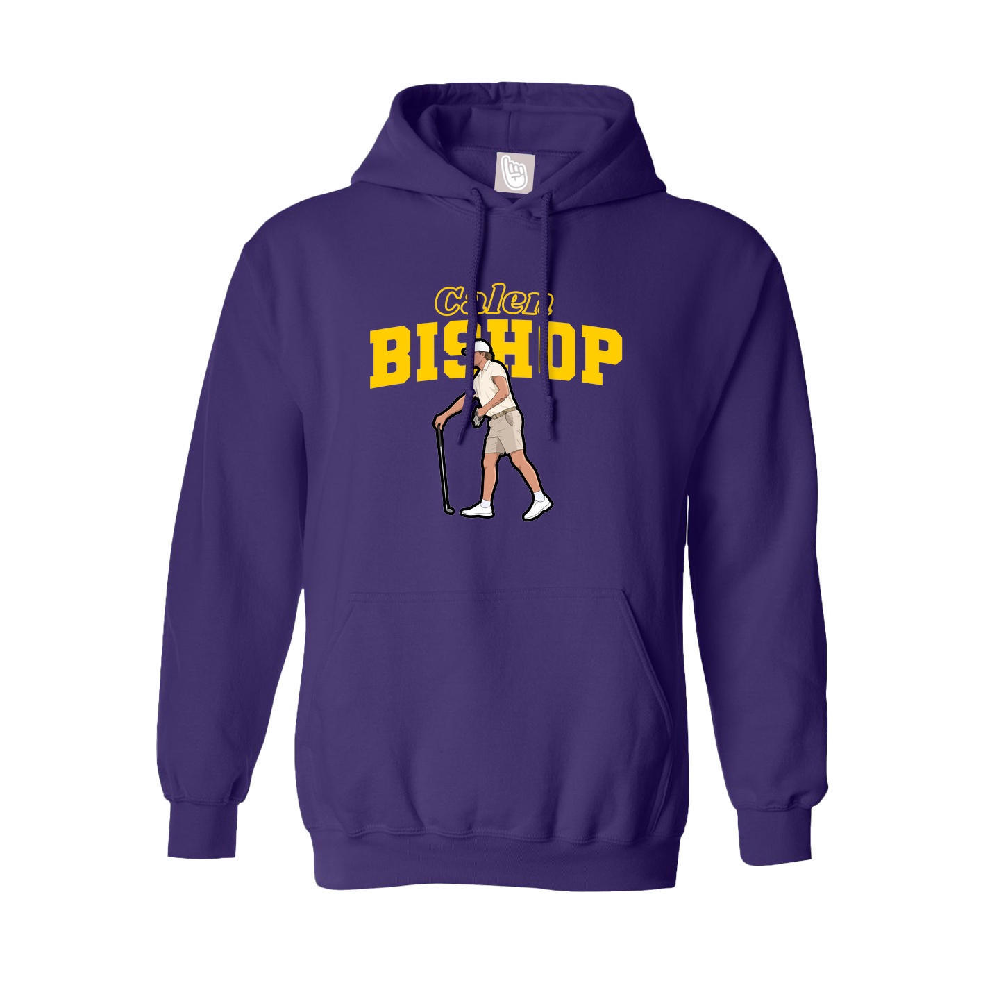 Hoodie — Name Arch in Purple