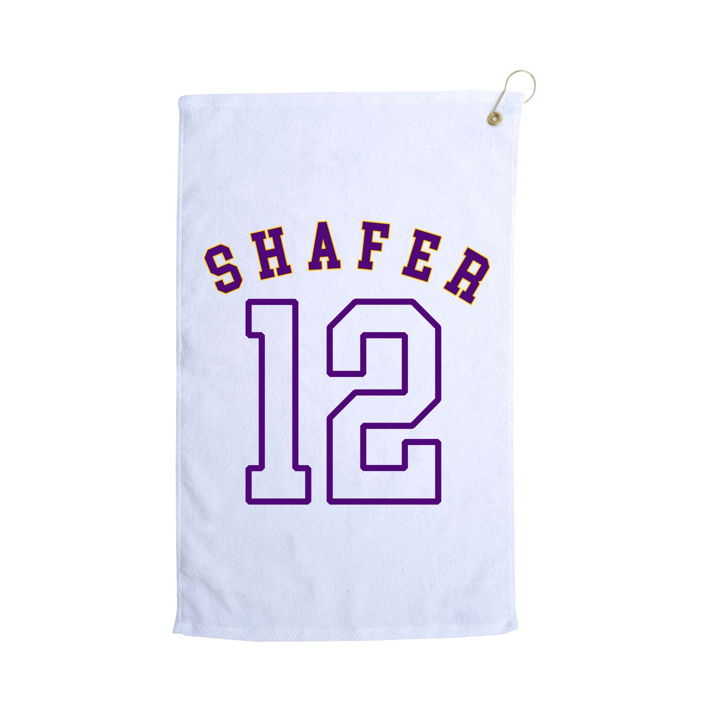 Golf Towel — Shirsey Arch in White