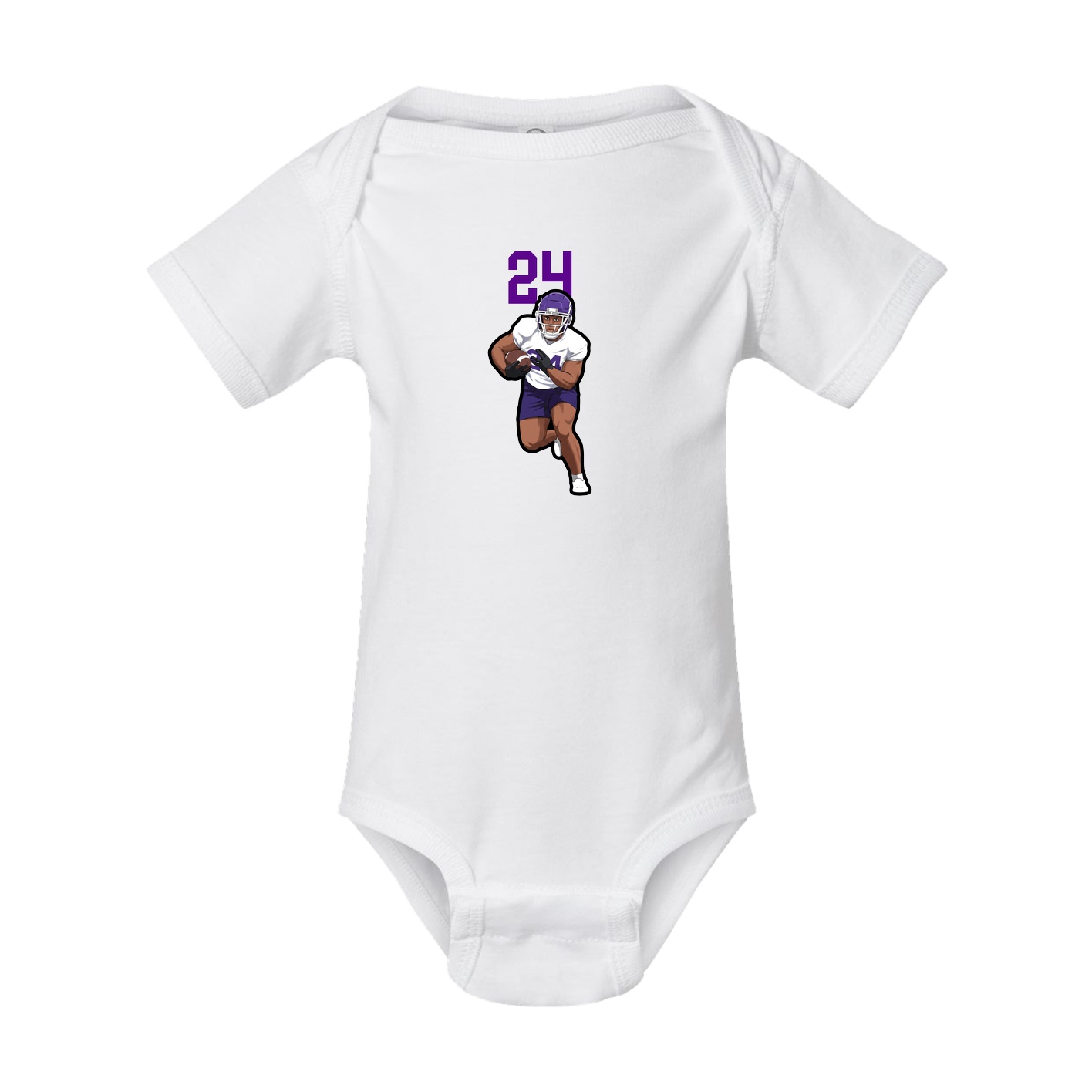 Baby Onesie — Number Top in White