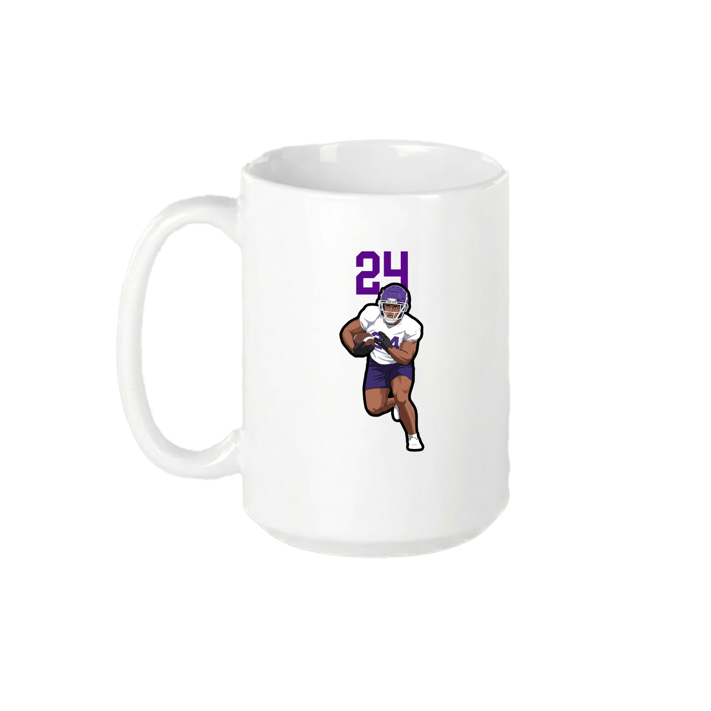 15oz Coffee Mug — Number Top in White