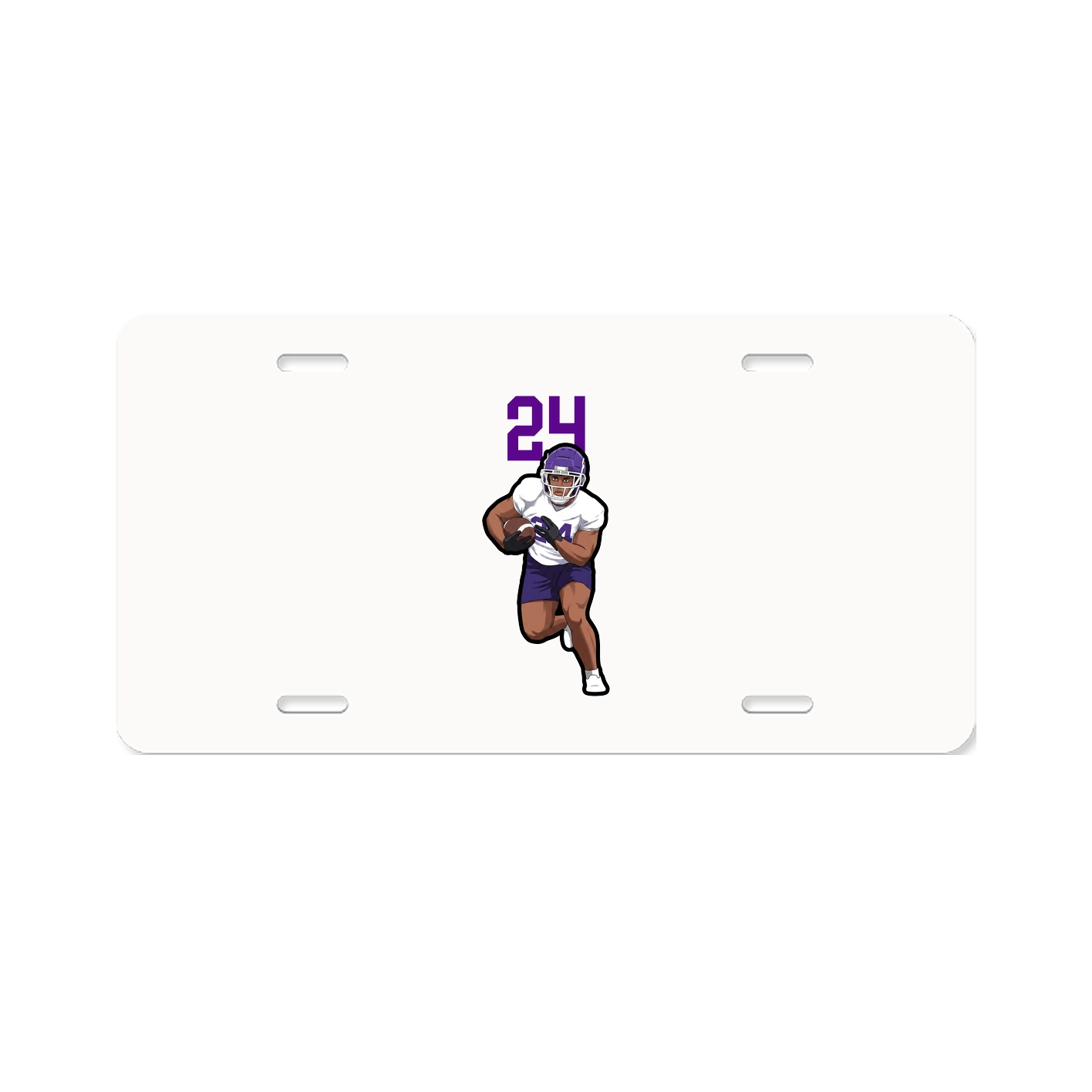 License Plate — Number Top in Classic