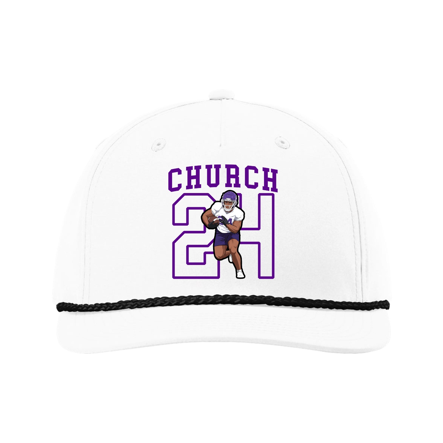 Five-Panel Classic Rope Cap — Shirsey in White