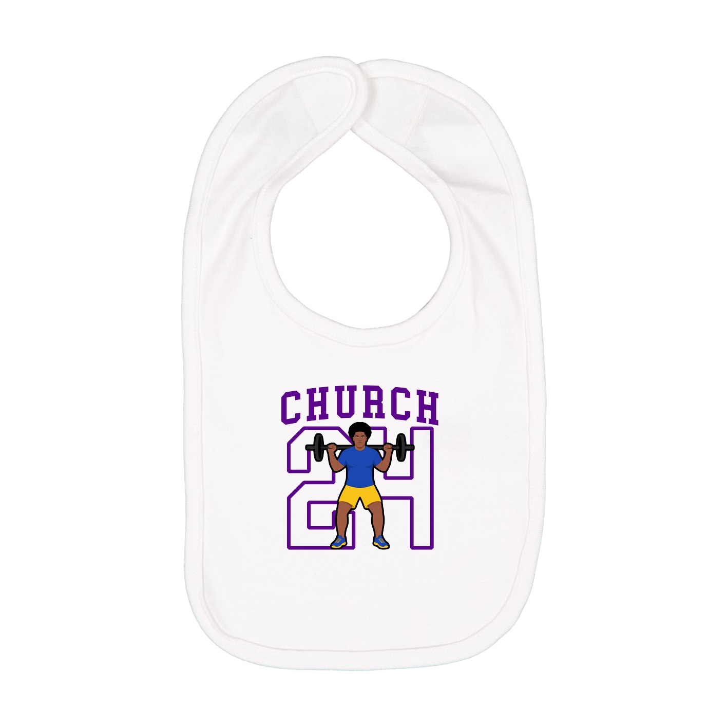 Infant Bib — Shirsey in White