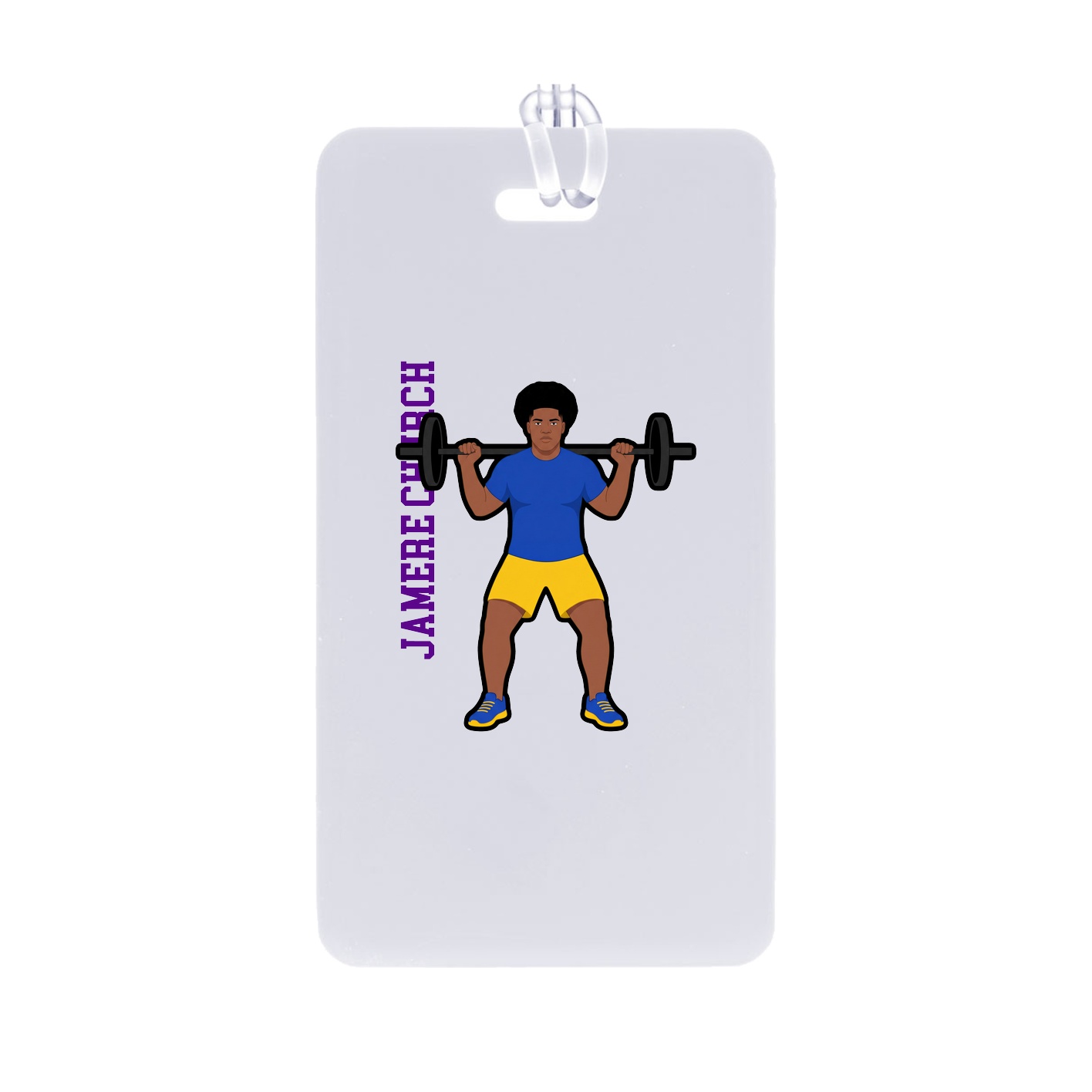 Bag Tag — Name Vertical in Classic