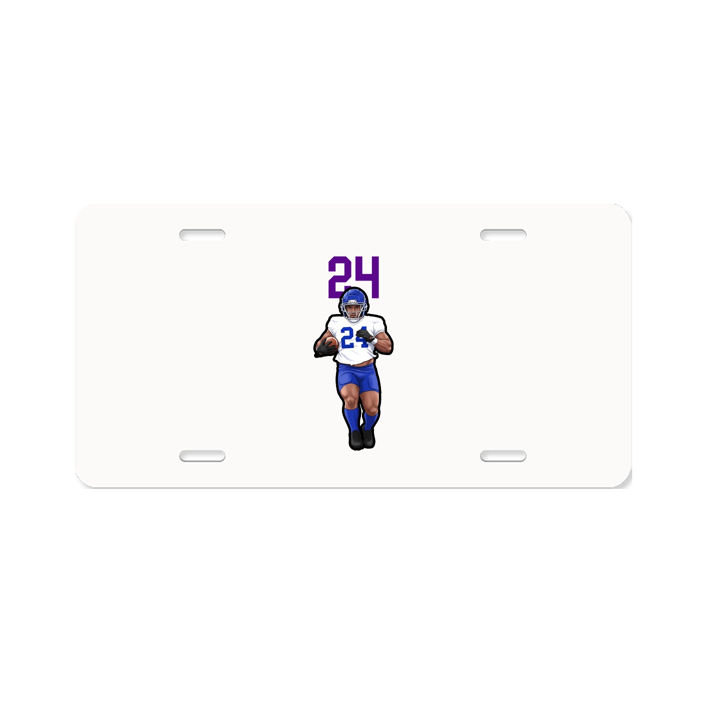 License Plate — Number Top in Classic