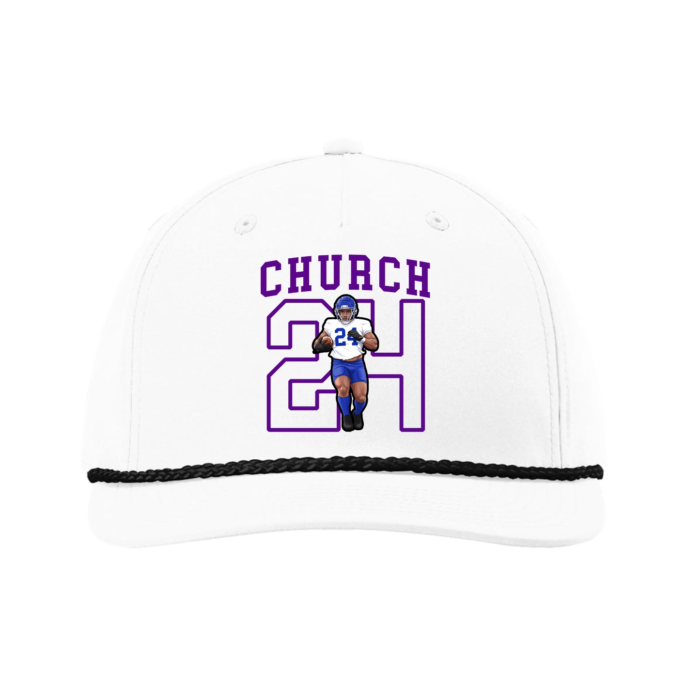 Five-Panel Classic Rope Cap — Shirsey in White