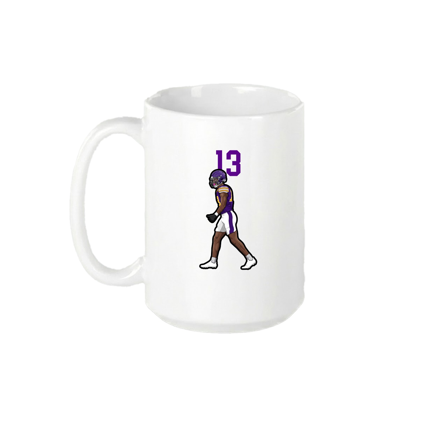 15oz Coffee Mug — Number Top in White