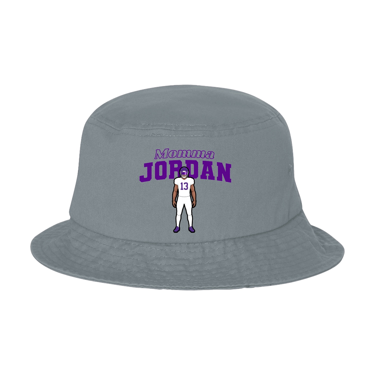 Bucket Cap — Mothers Day Block in Grey