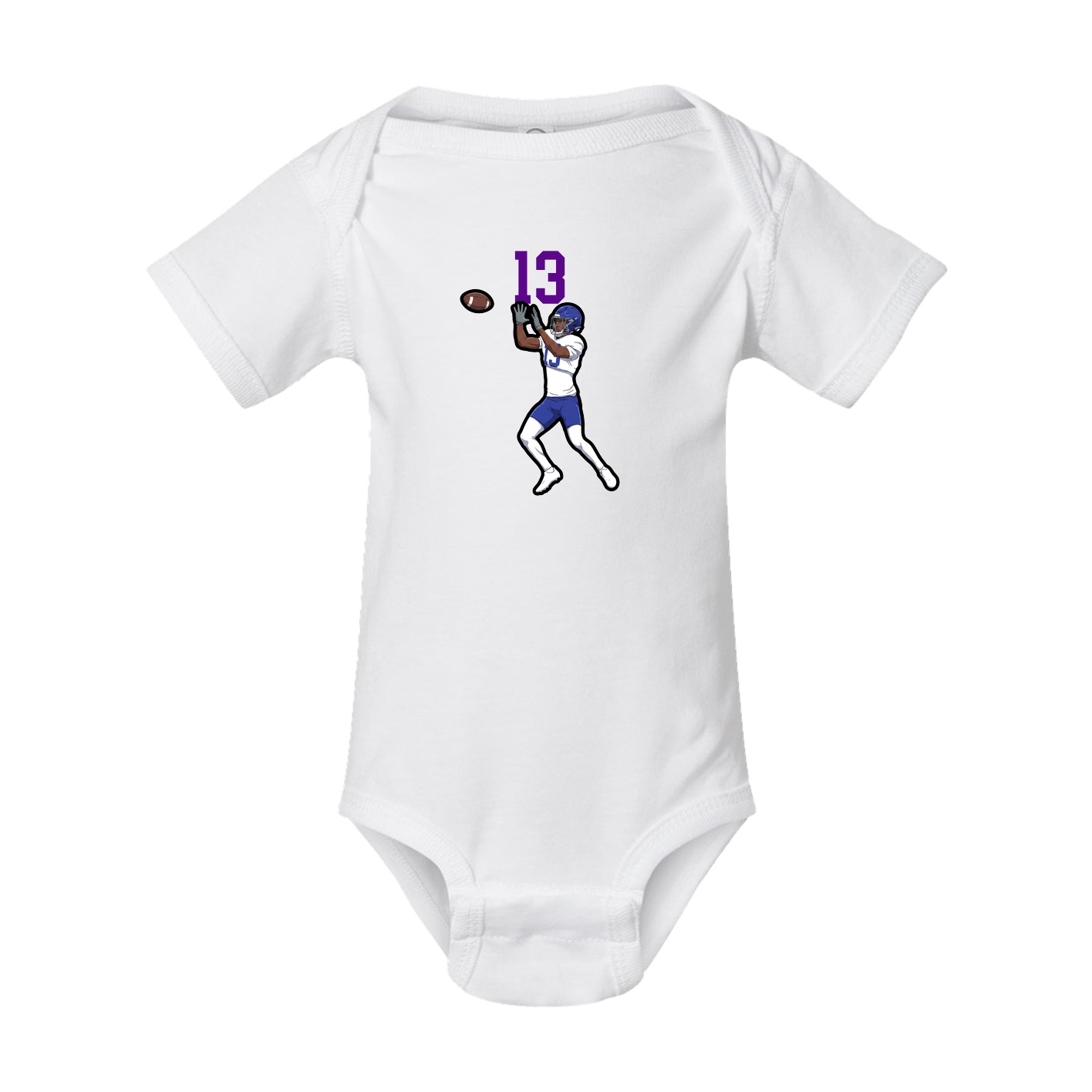Baby Onesie — Number Top in White