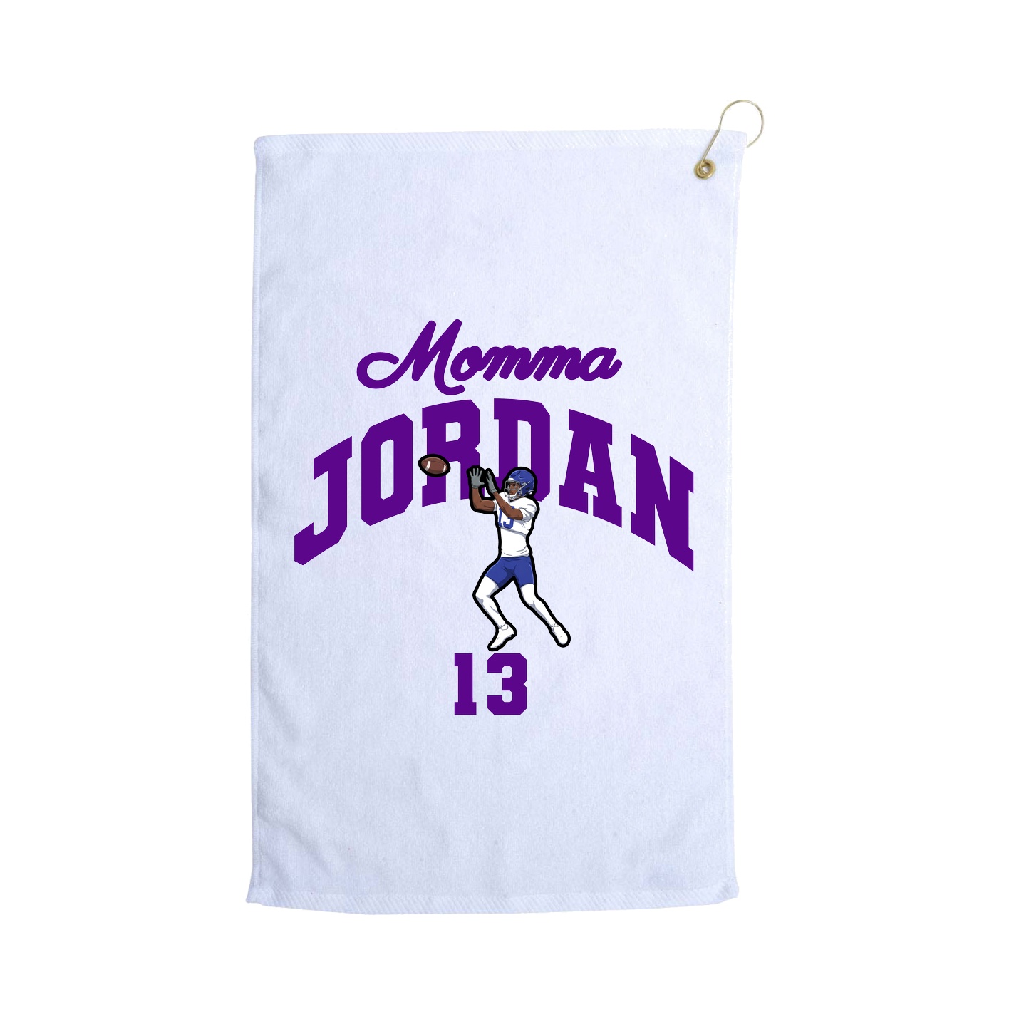 Golf Towel — Mothers Day Arch in White