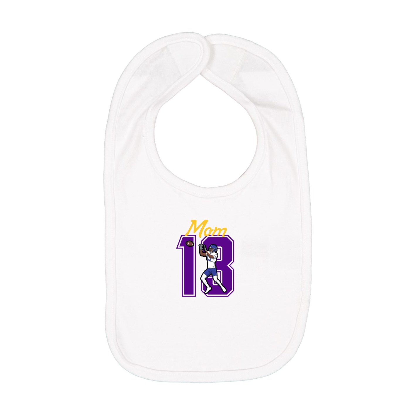 Infant Bib — Mothers Day Shirsey in White