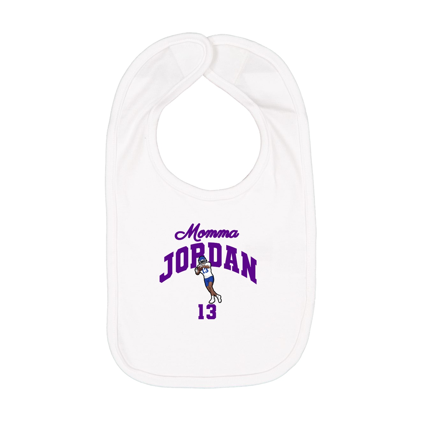 Infant Bib — Mothers Day Arch in White