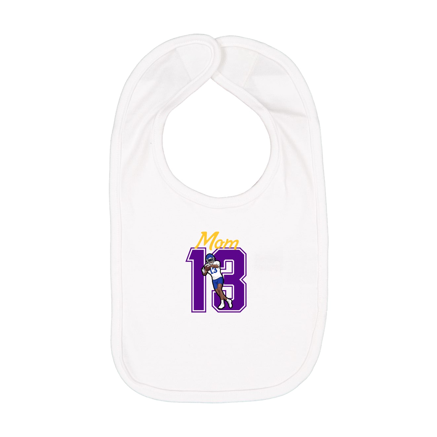 Infant Bib — Mothers Day Shirsey in White