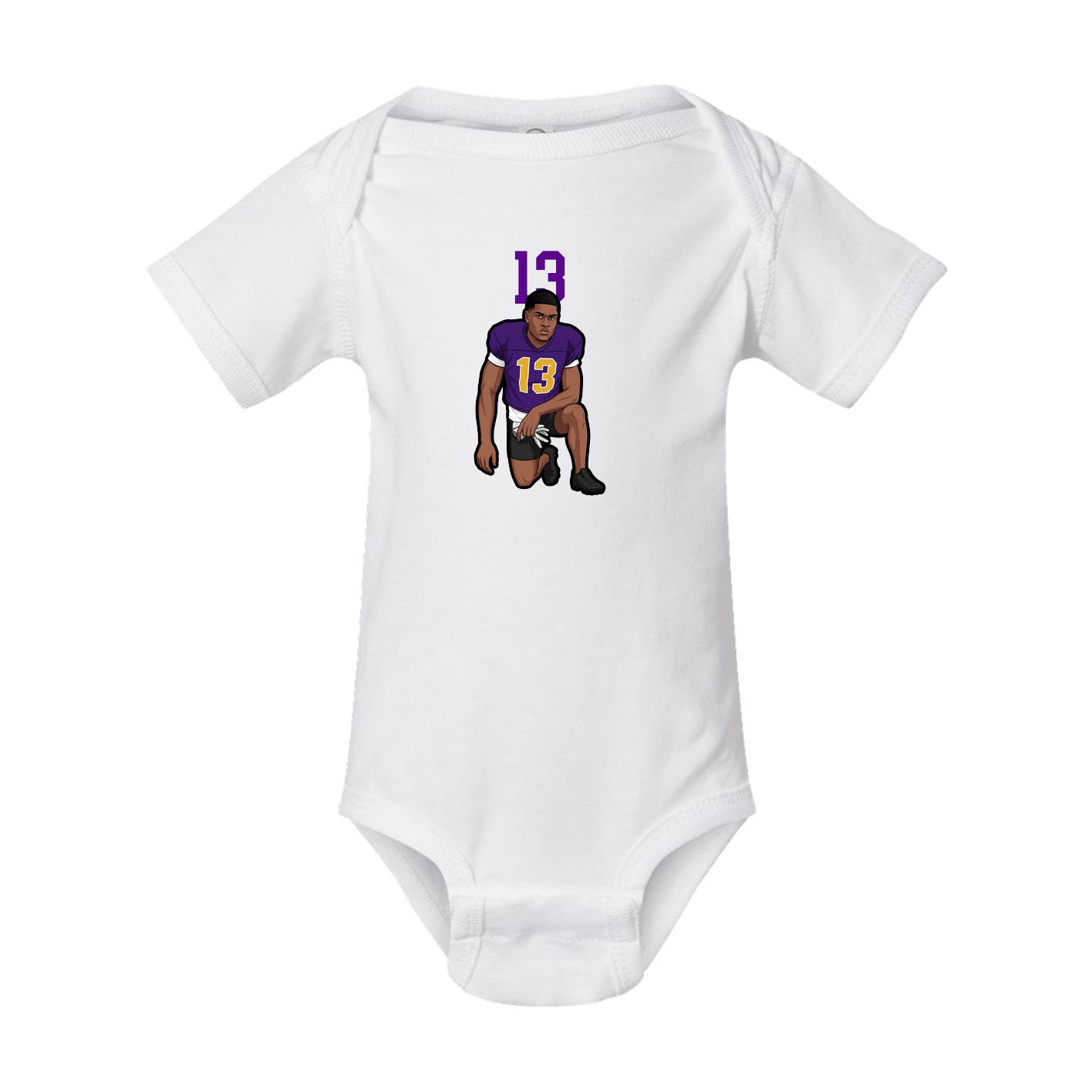 Baby Onesie — Number Top in White