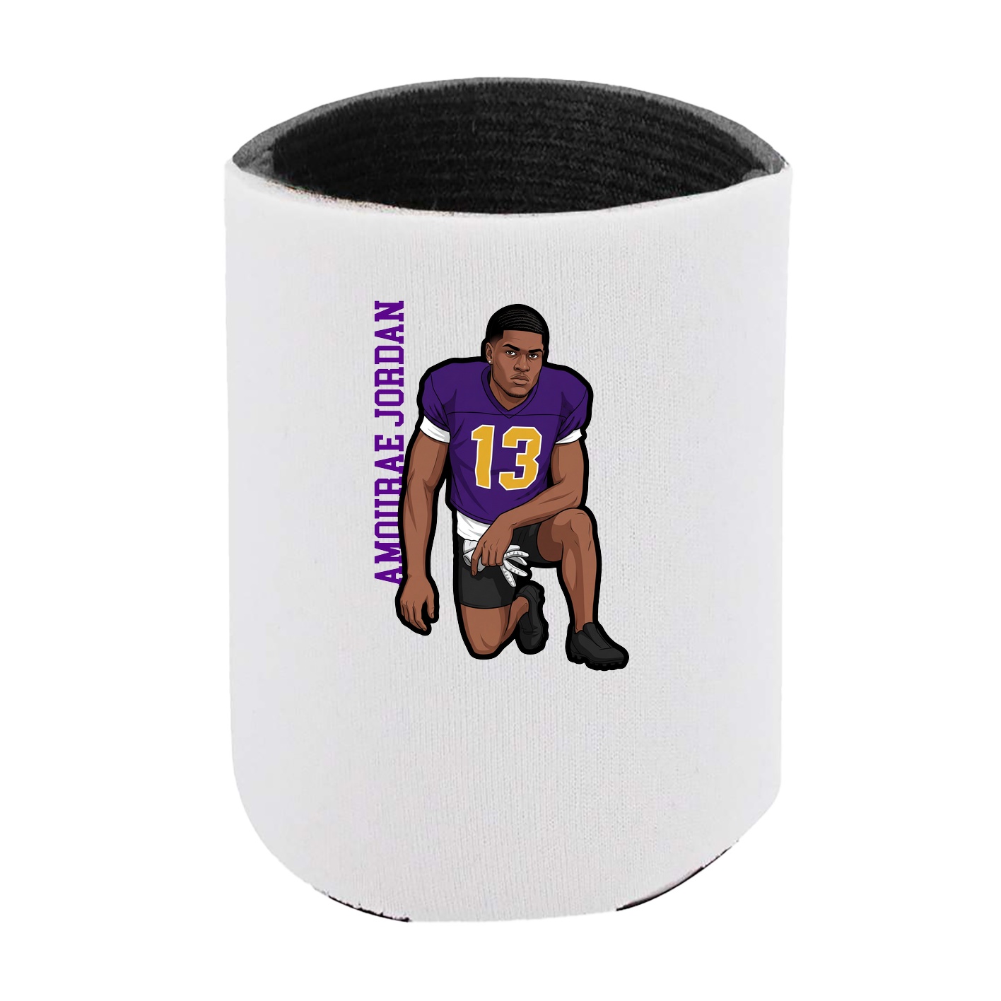 Can Holder — Name Vertical in White