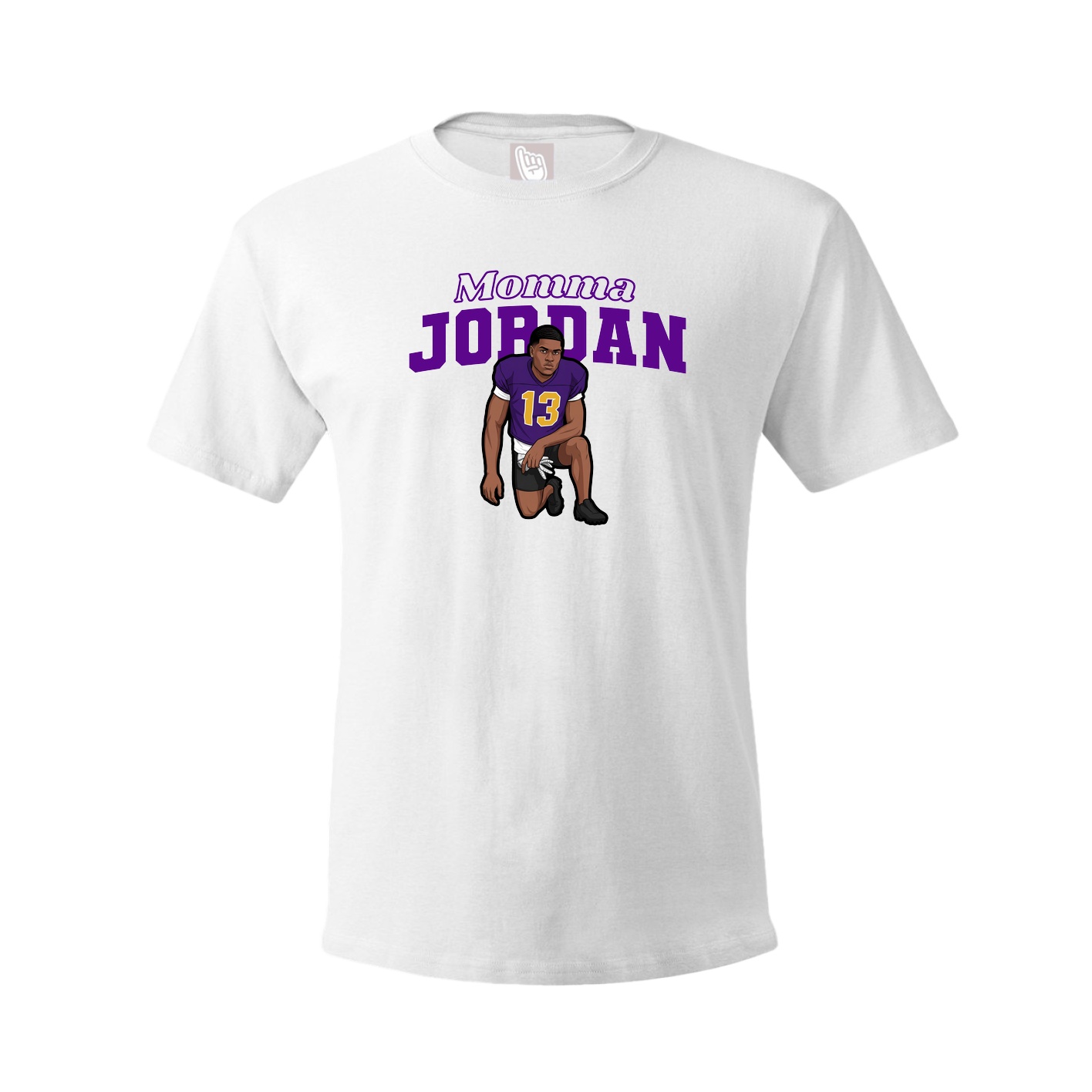 Youth Tee — Mothers Day Block in White