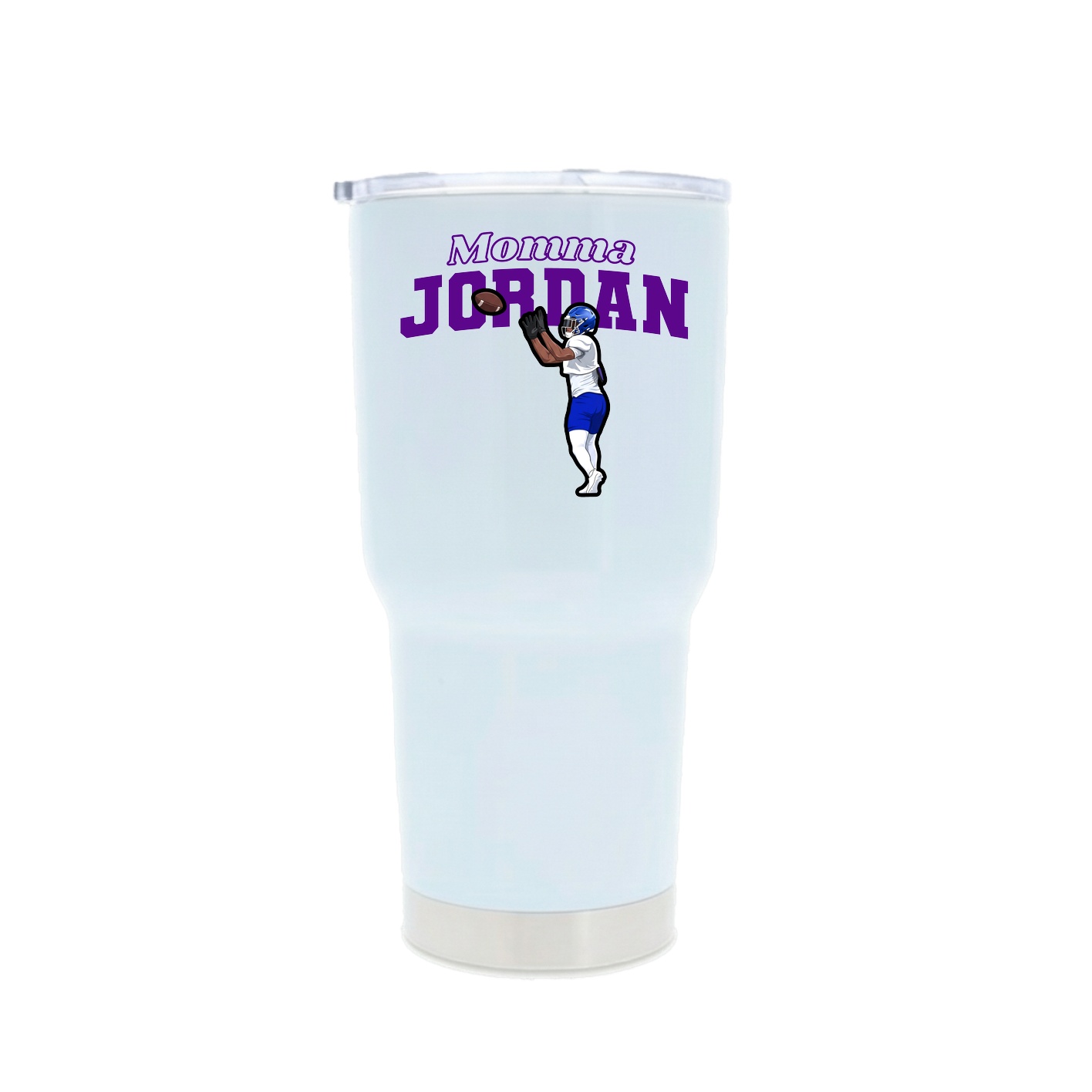 30oz Stainless Steel Tumbler — Mothers Day Block in White